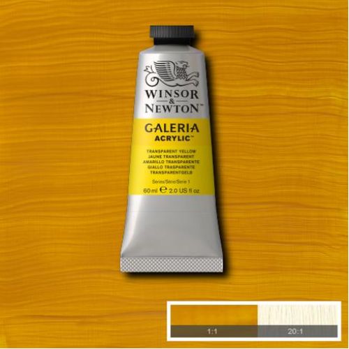 Winsor & Newton Galeria Akrilik Boya Transparent Yellow 60 Ml Winsor & Newton Galeria Akrilik Boya Transparent Yellow 60 Ml